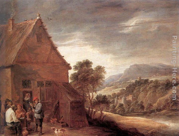 David the Younger Teniers Before the Inn
